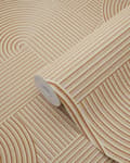 Miniatyrbillede 7 af 8: ESTAhome tapet 3D grafik lys terracotta rød 50 x 900 cm
