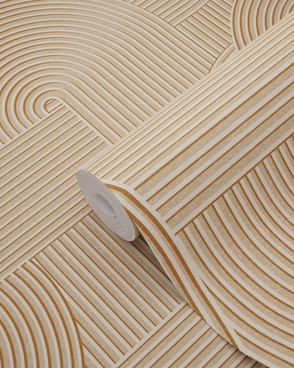 ESTAhome tapet 3D grafik lys terracotta rød 50 x 900 cm