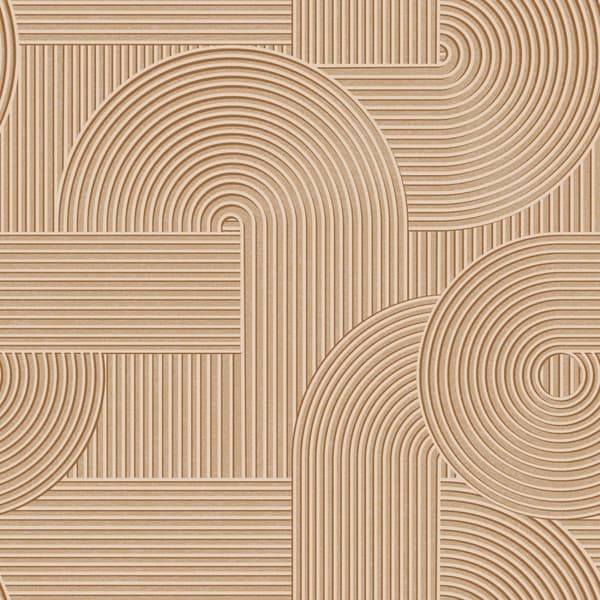 ESTAhome tapet 3D grafik lys terracotta rød 50 x 900 cm