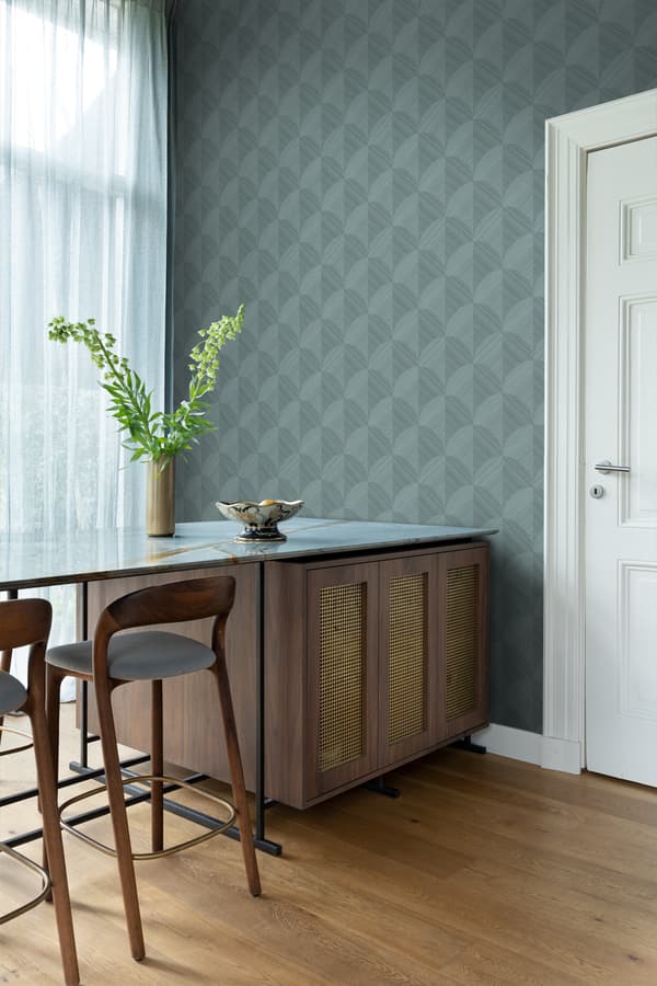 Origin Wallcoverings tapet 3D-udskrivning gråblåt 0.53 x 10.05 m
