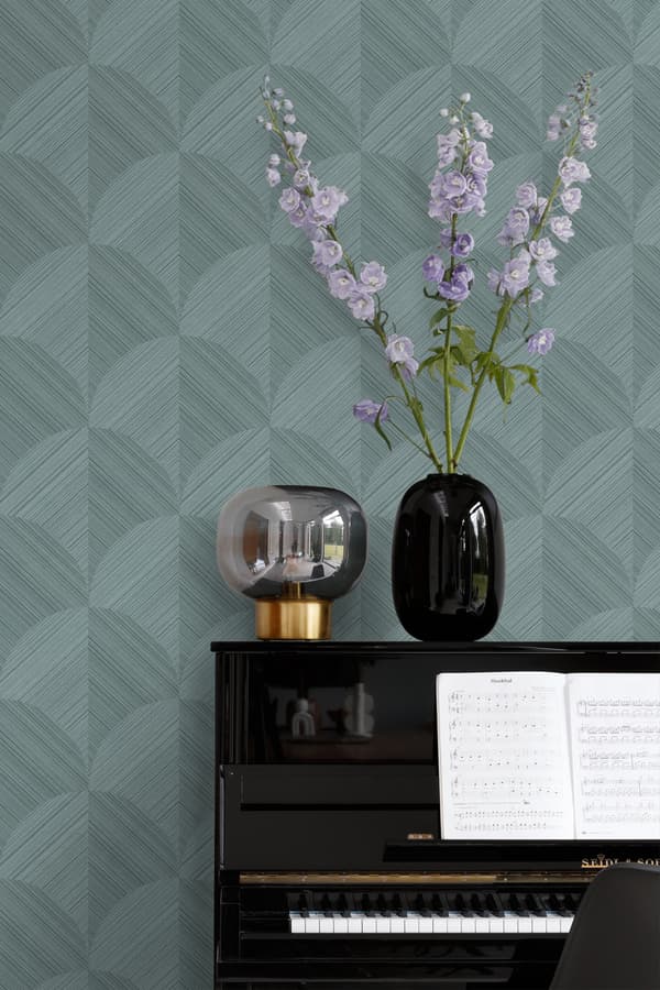 Origin Wallcoverings tapet 3D-udskrivning gråblåt 0.53 x 10.05 m
