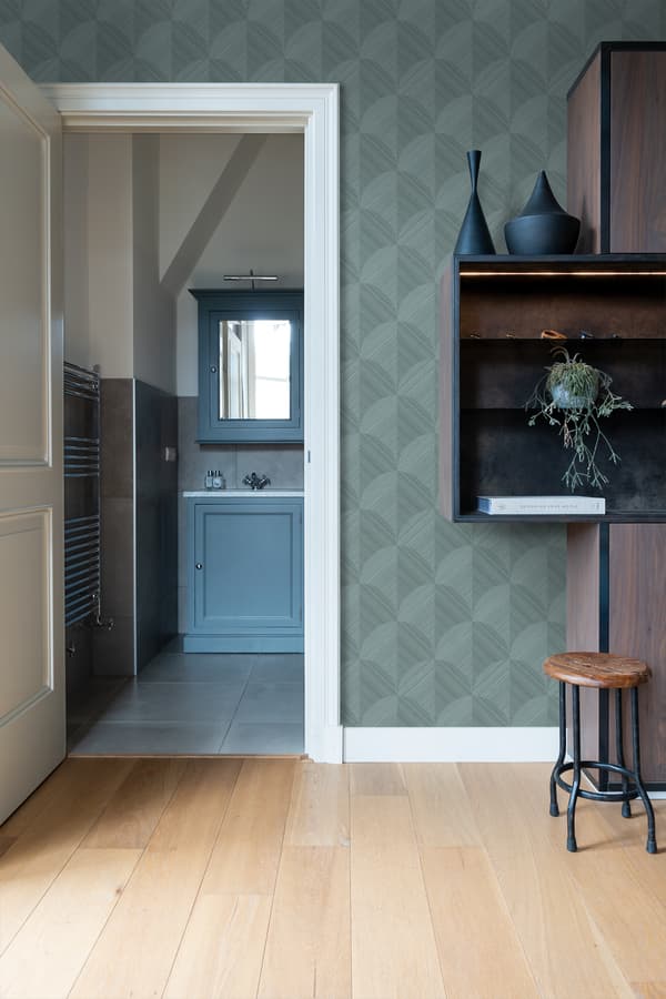 Origin Wallcoverings tapet 3D-udskrivning gråblåt 0.53 x 10.05 m