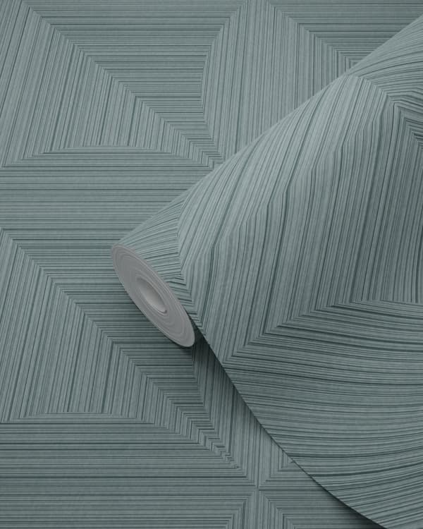 Origin Wallcoverings tapet 3D-udskrivning gråblåt 0.53 x 10.05 m
