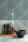 Miniatyrbillede 2 af 8: Origin Wallcoverings tapet 3D-udskrivning gråblåt 0.53 x 10.05 m