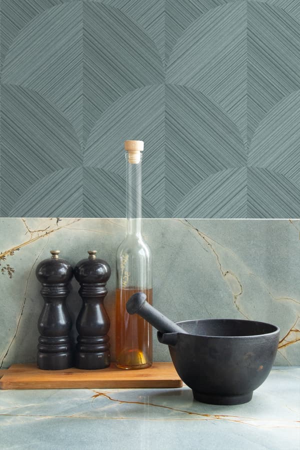 Origin Wallcoverings tapet 3D-udskrivning gråblåt 0.53 x 10.05 m