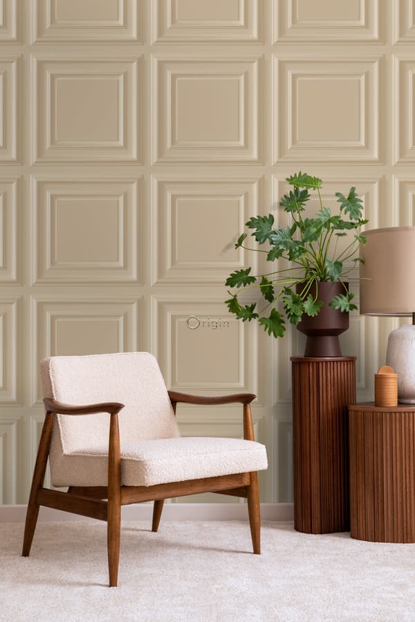 Origin Wallcoverings tapet vægpaneler beige 53 cm x 10,05 m