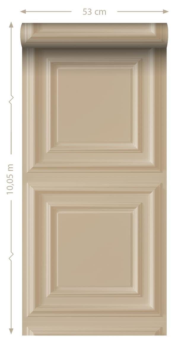 Origin Wallcoverings tapet vægpaneler beige 53 cm x 10,05 m