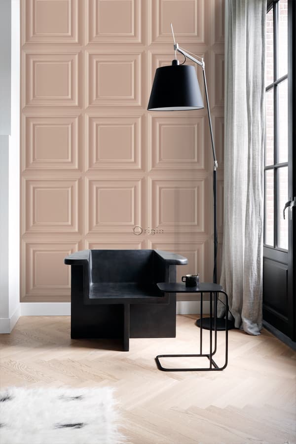 Origin Wallcoverings tapet vægpaneler antikrosa 53 cm x 10,05 m