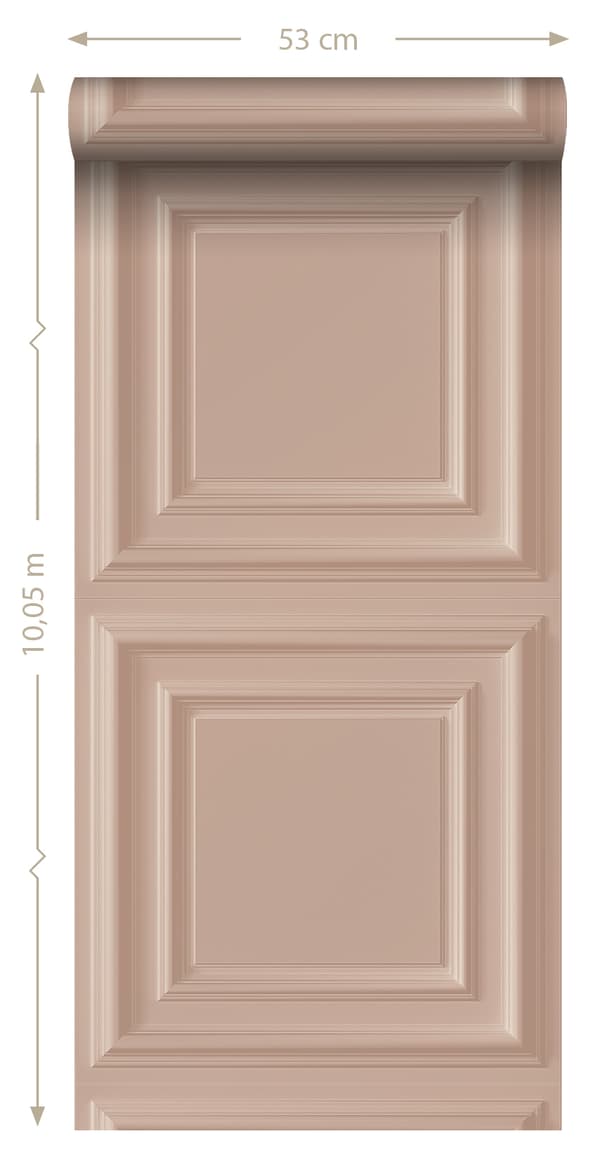 Origin Wallcoverings tapet vægpaneler antikrosa 53 cm x 10,05 m