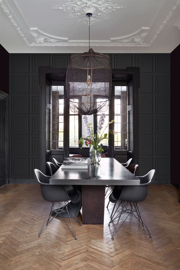 Origin Wallcoverings tapet väggpanel svart 53 cm x 10,05 m