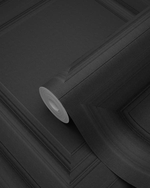 Origin Wallcoverings tapet väggpanel svart 53 cm x 10,05 m