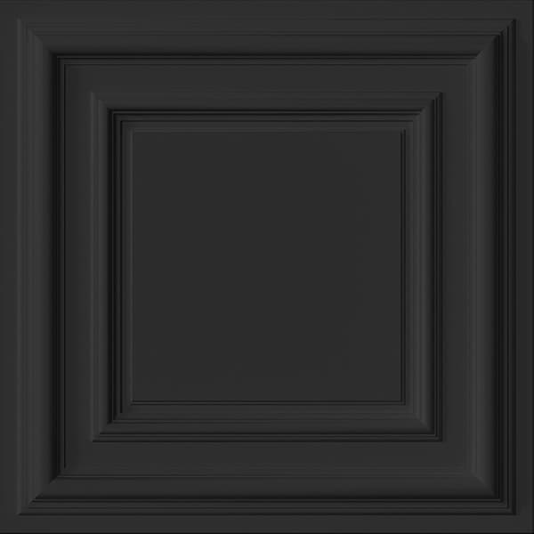 Origin Wallcoverings tapet väggpanel svart 53 cm x 10,05 m