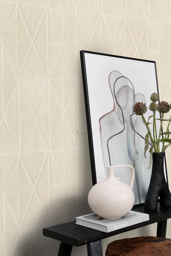 Origin Wallcoverings tapet origamimotiv sandfarvet 0,53 x 10,05 m