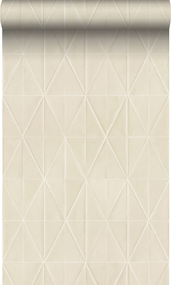 Origin Wallcoverings tapet origamimotiv sandfarvet 0,53 x 10,05 m