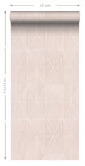 Miniatyrbild 8 av 8: Origin Wallcoverings tapet origamimotiv milt rosa 0,53 x 10,05 m