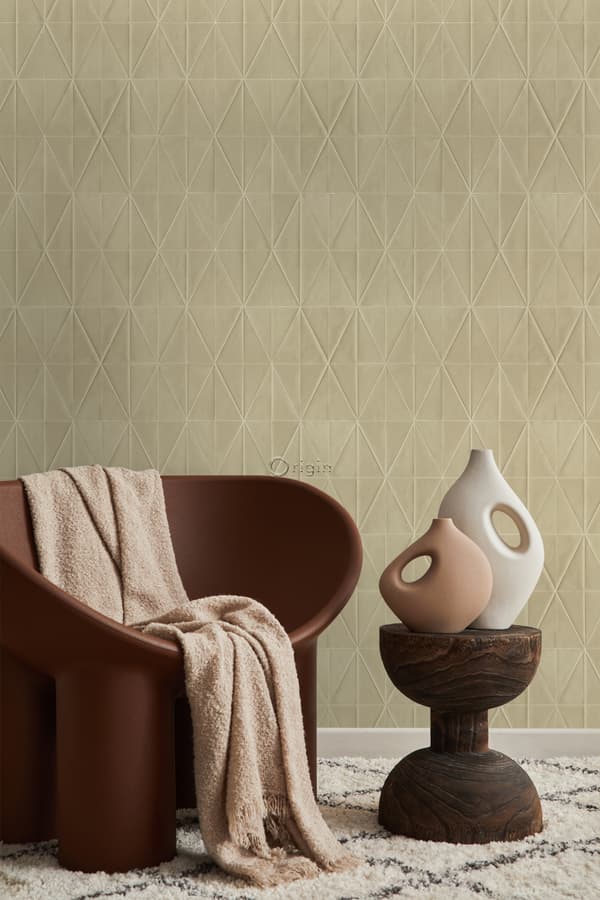 Origin Wallcoverings tapet origamimotiv beige 0,53 x 10,05 m