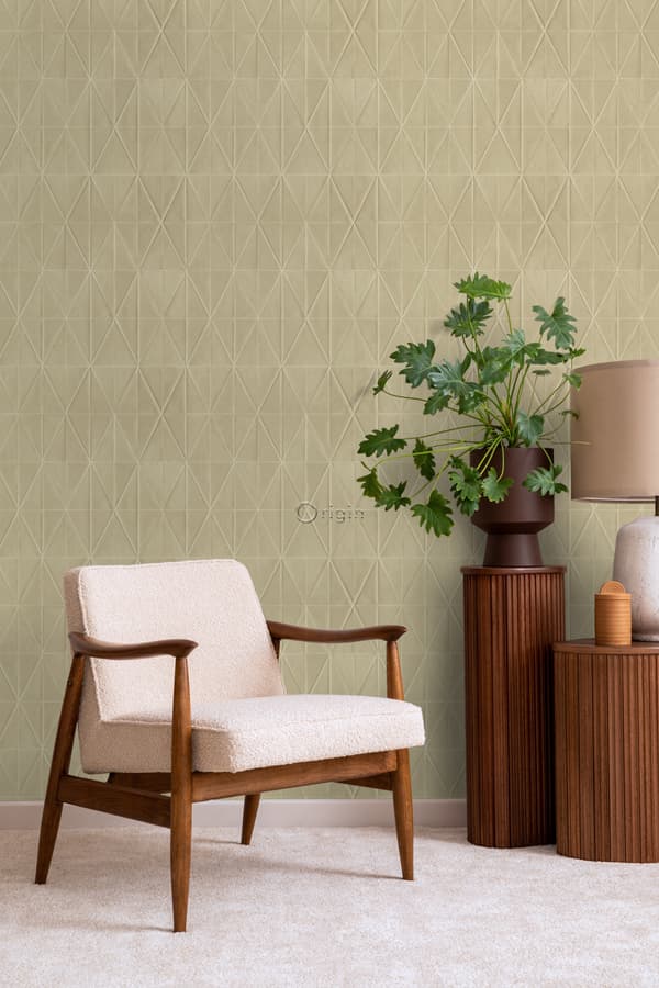 Origin Wallcoverings tapet origamimotiv beige 0,53 x 10,05 m