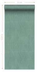Miniatyrbild 6 av 6: Origin Wallcoverings tapet origamimotiv grågrönt 0,53 x 10,05 m