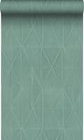 Miniatyrbild 1 av 6: Origin Wallcoverings tapet origamimotiv grågrönt 0,53 x 10,05 m