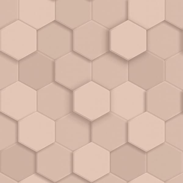 Origin Wallcoverings tapet 3d vaxkakemotiv ljusrosa 0,53 x 10,05 m