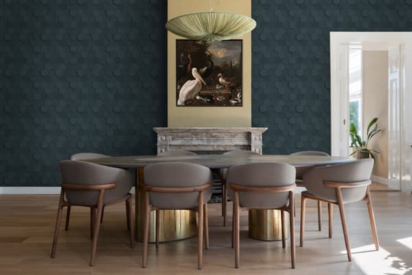 Origin Wallcoverings tapet 3d vaxkakemotiv mörkblått 0,53 x 10,05 m