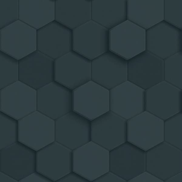 Origin Wallcoverings tapet 3d vaxkakemotiv mörkblått 0,53 x 10,05 m