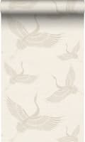 Miniatyrbild 1 av 8: Origin Wallcoverings tapet kranfåglar sandfärgad 0,53 x 10,05 m