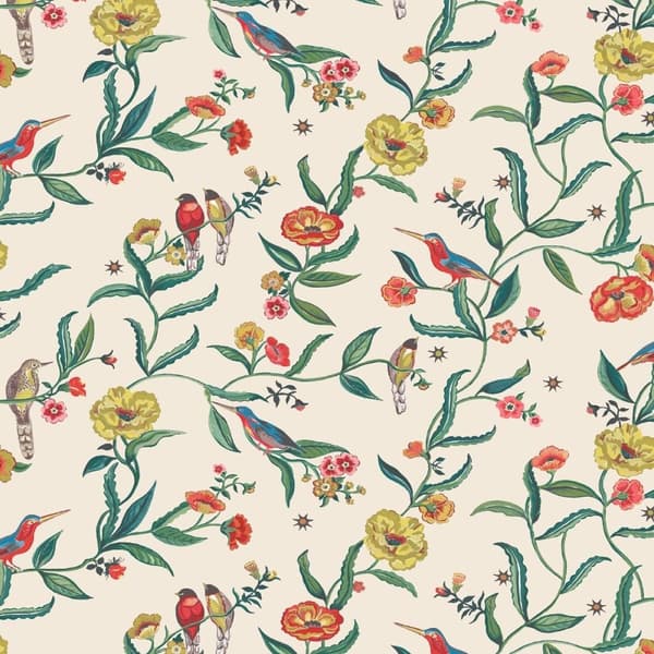 Cath Kidston Birds Wallpaper Cream 10m x 53cm