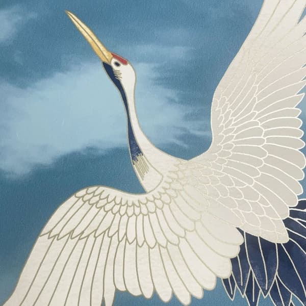 Catherine Lansfield Flying Cranes Wallpaper