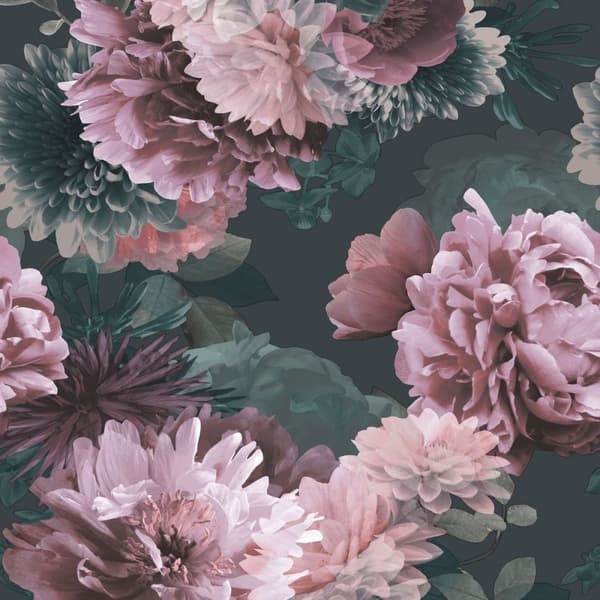 Muriva Lipsy Issey Tapet Green/Blush 10m x 53cm
