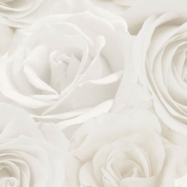 World of Wallpaper Tapet Melany Rose Ivory/Cream 10m x 53cm