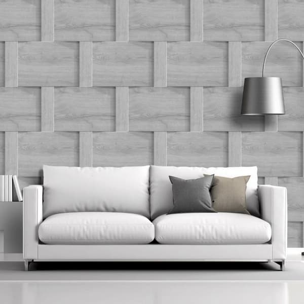 Debona Harrow Weave Wood Panel Wallpaper