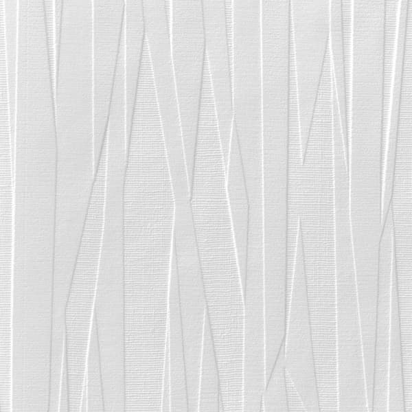 Anaglypta Målningsbar vinyl texturerad tapet White 10m x 50cm