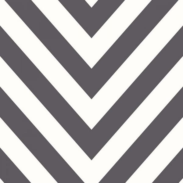 Holden Décor Zig Zag Wallpaper Black/White 10m x 53cm