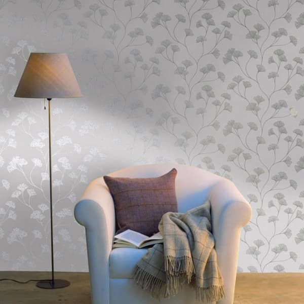 Holden Décor Glittrande Ginkgo tapet