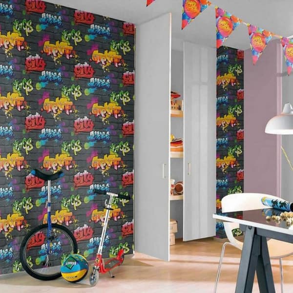Rasch Graffiti Wallpaper