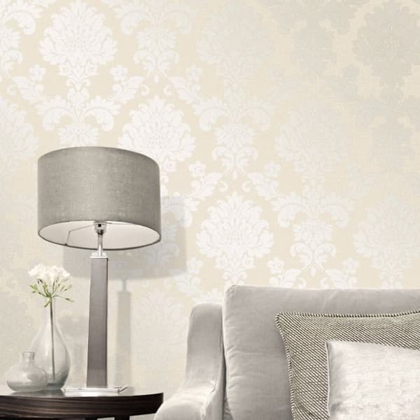 Fine Decor Quartz Damask Textured Wallpaper