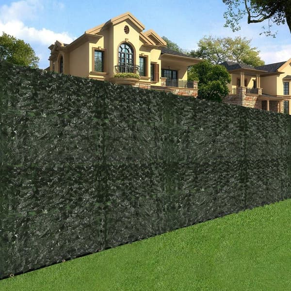 Balkong privat skärm, konstgjord murgröna, blad, veranda, paneler för balkong 300 x 100 cm
