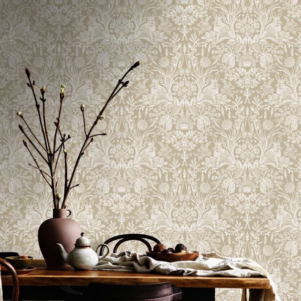 Holden Décor Harlen Woodland Damask Wallpaper