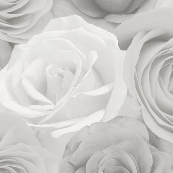World of Wallpaper Melany Roses tapet Grey 10m x 53cm