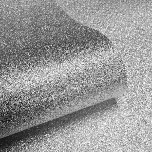 Muriva Sparkle Glitter tekstureret tapet Silver One Size