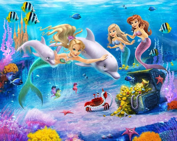 Magical Mermaids tapet 243 x 305 cm