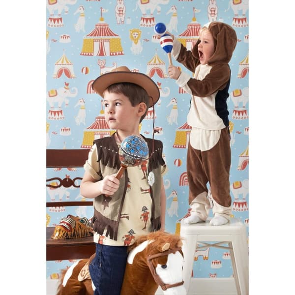 CIRKUS BLÅ Non woven / Easy up-tapet