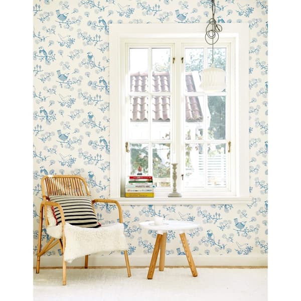 SUGAR TREE LOVELY BLUE Non woven / Easy up-tapet
