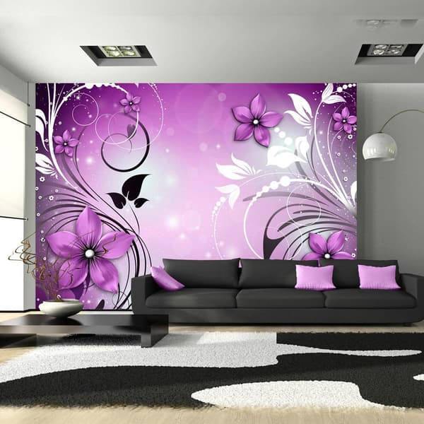 Självhäftande Fototapet - Heather dance 98x70