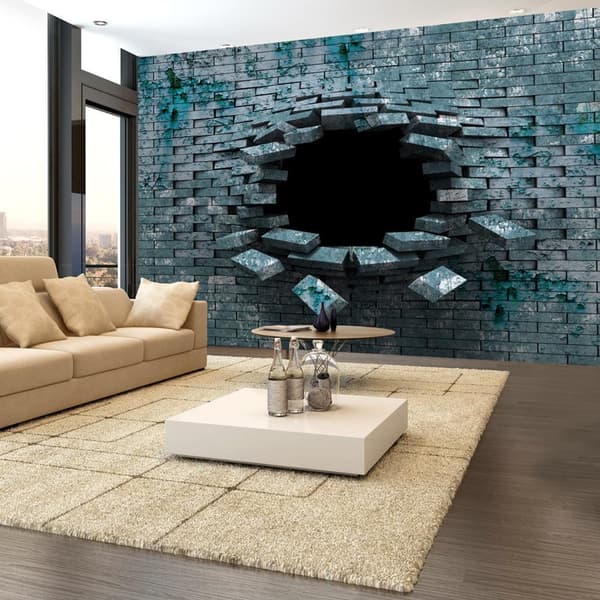 Självhäftande Fototapet - Dancing bricks 147x105