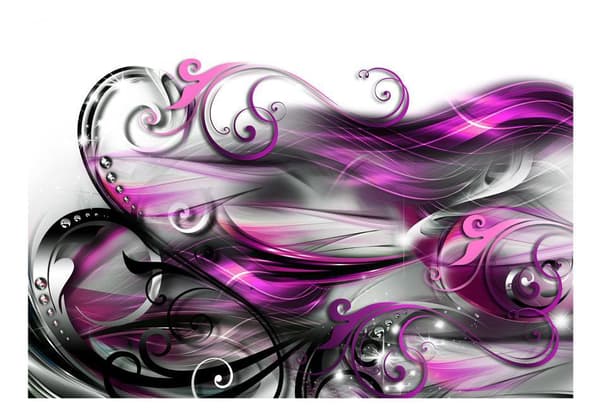 Självhäftande Fototapet - Purple expression