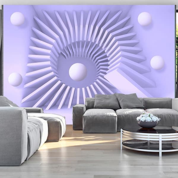 Självhäftande Fototapet - Lavender maze 147x105