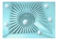 Miniatyrbild 2 av 4: Självhäftande Fototapet - Blue maze