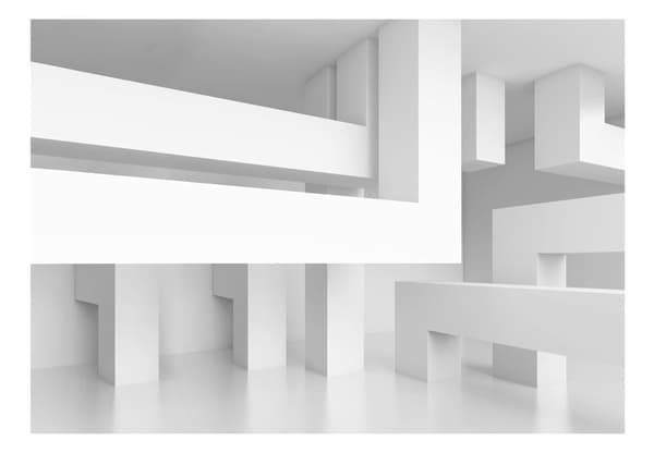 Självhäftande Fototapet - Alabaster maze
